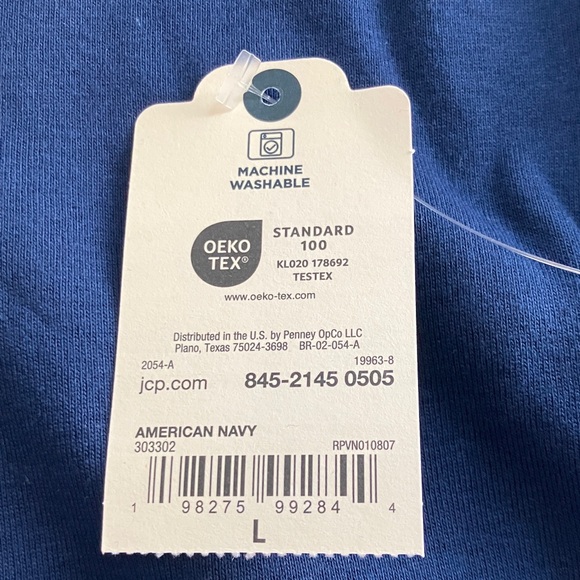 NWT St. Johns Bay Woman's V neck 3/4 sleeve T shirt - Picture 11 of 13